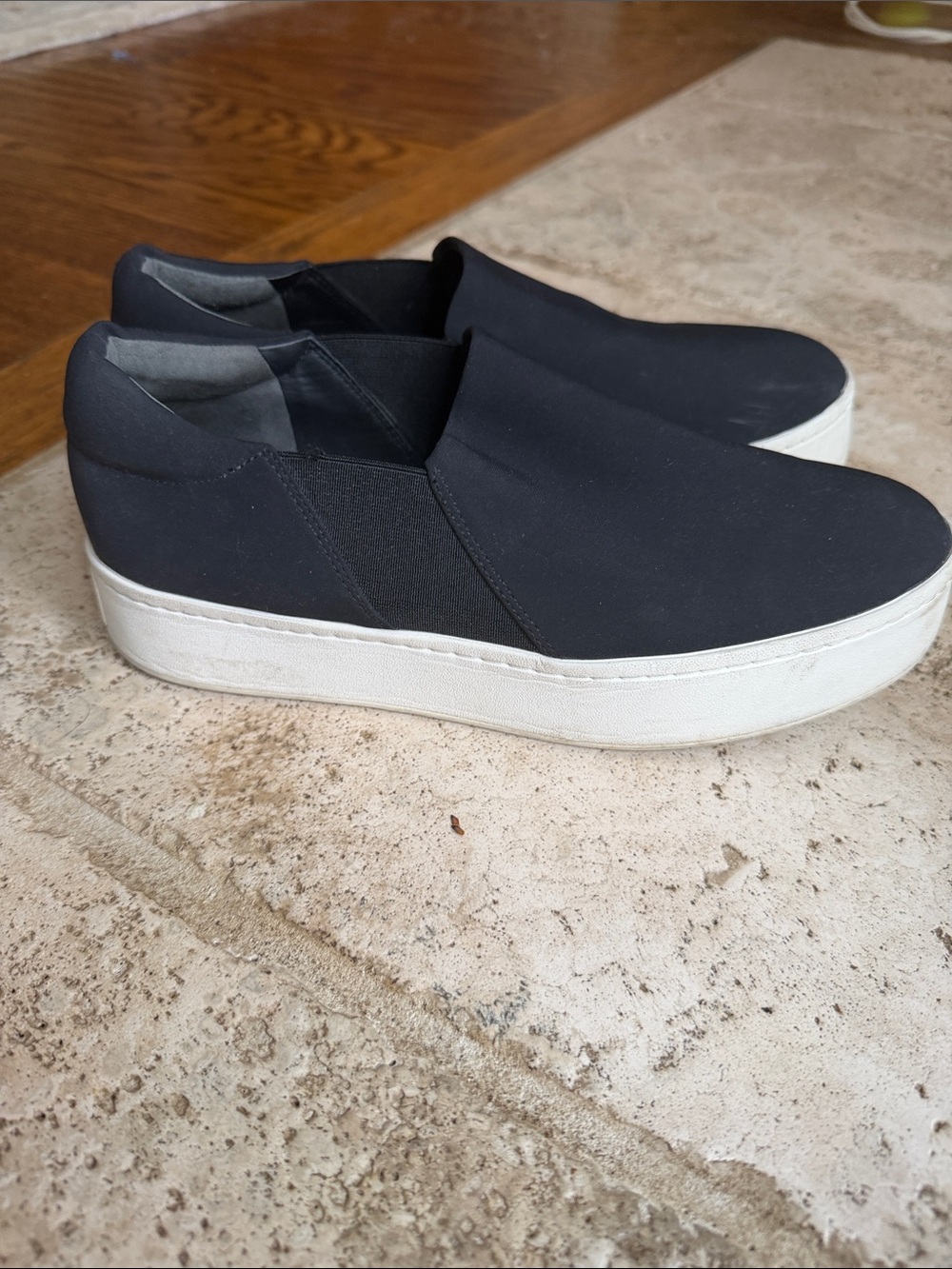 Vince platform slip on shoes